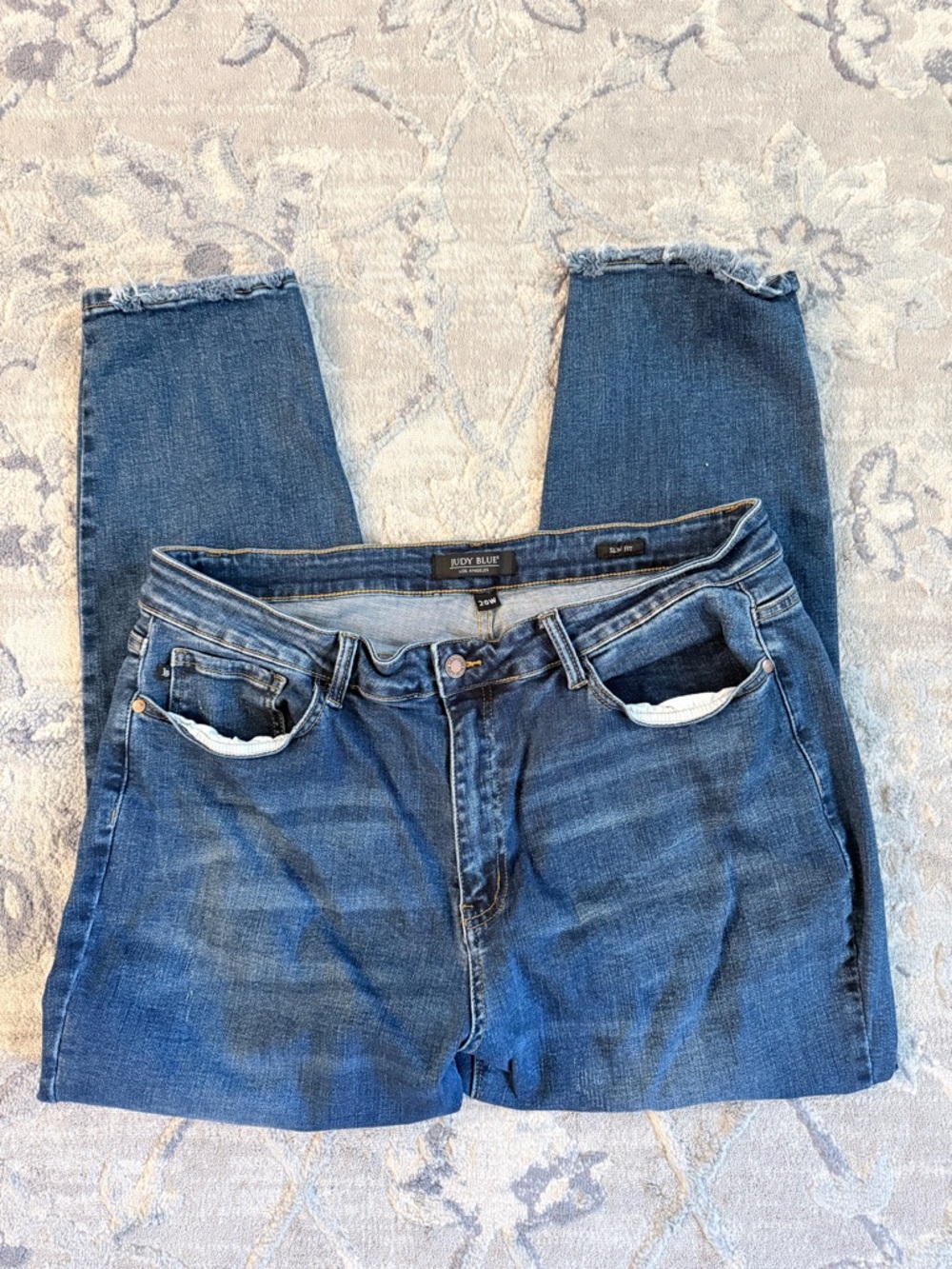 Judy Blue Women’s Dark Blue Denim Ankle Jeans
